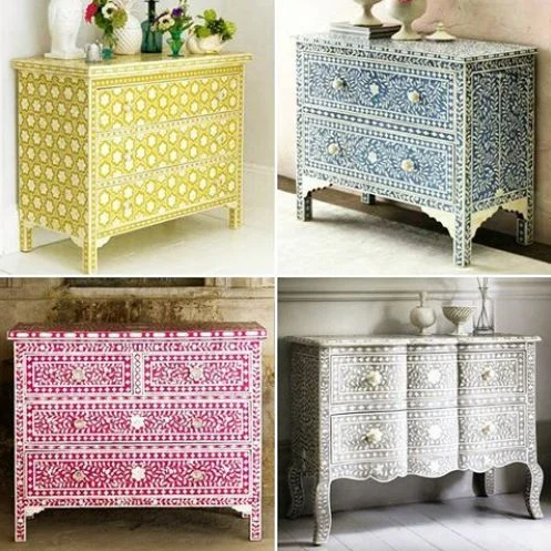 Buy Bone Inlay Chest Of Drawers Online In India Right At Luxury Handicrafts