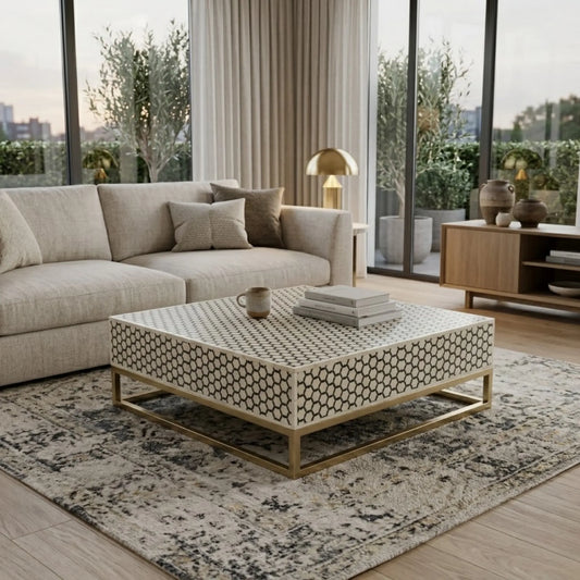 Targua Inlay Square Coffee Table