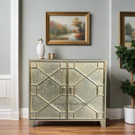 Chatham Hollywood Regency 2 Door Brass Cabinet 1