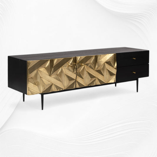 Denver Brass Media Cabinet 3