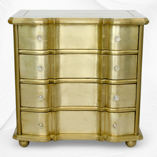 Estelle Brass Chest of 4 Drawers 1