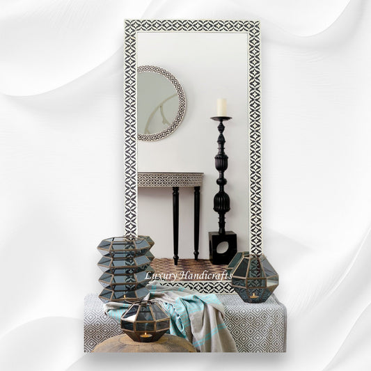bone inlay mirror full length
