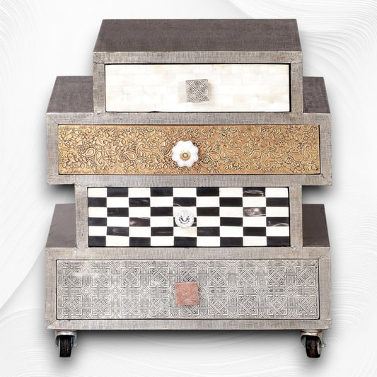 Mixie 4 Drawer Side Table 1