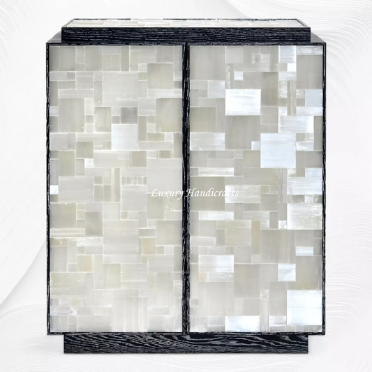 Plexus Cerused Oak Selenite Cabinet