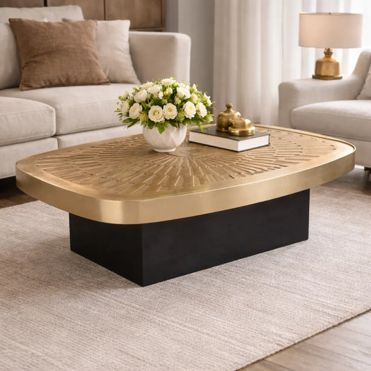 Starburst Coffee Table Brass