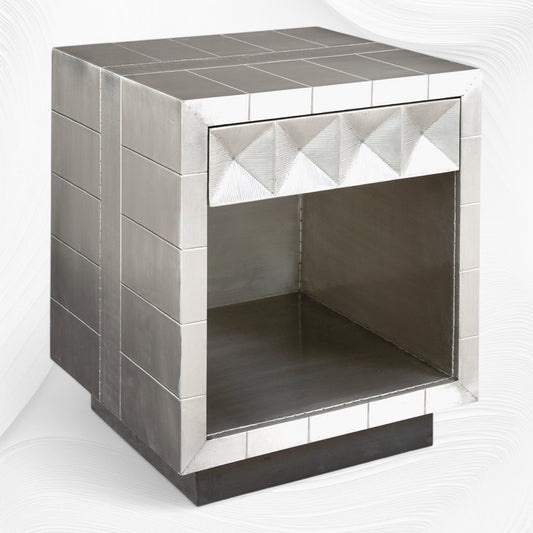 Talitha Nickel Bedside 1 Drawer 2