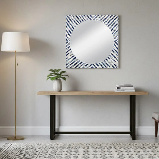 Zeva Bone Inlay Wall Mirror