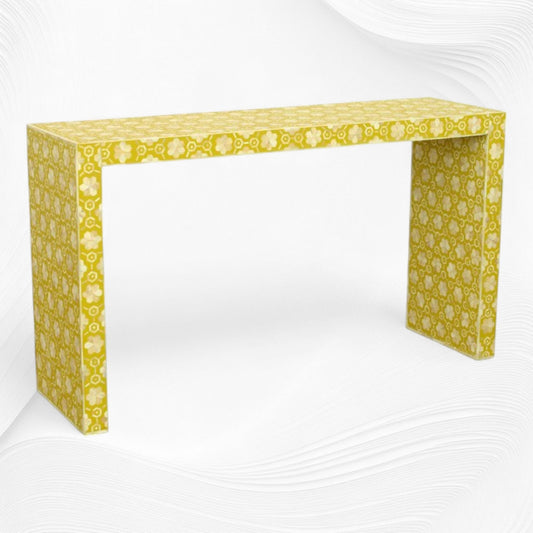 Bone Console Flower Design Yellow
