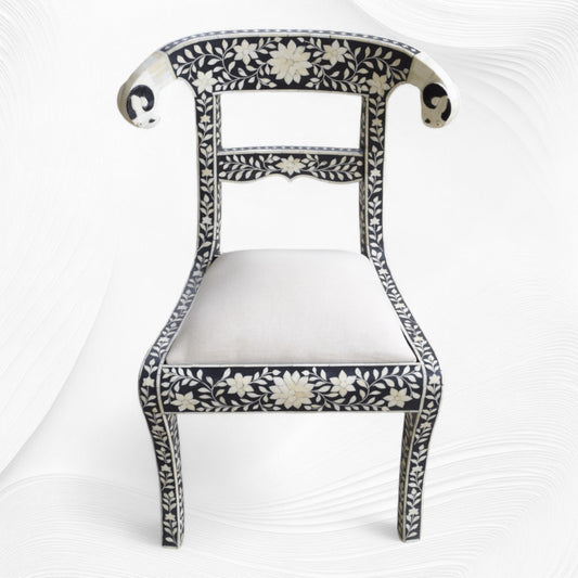 Bone Inlay Goat Head Chair