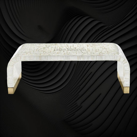 Waterfall Full Bone Inlay Coffee Table