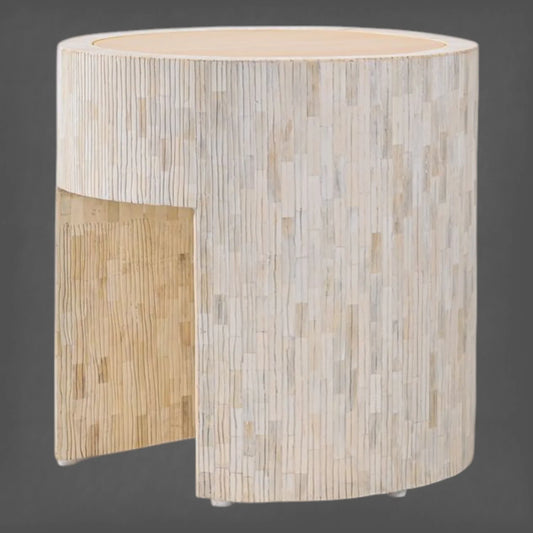 Emery Bone Inlay Side Table