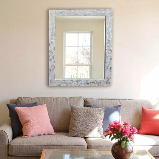 Full Mother of Pearl Inlay Wall Mirror