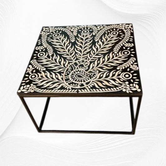 Lucienne Bone Inlay Coffee Table Black