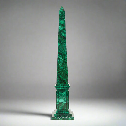 Premium Malachite Obelisk