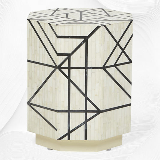 Nola Full Bone Inlay Side Table