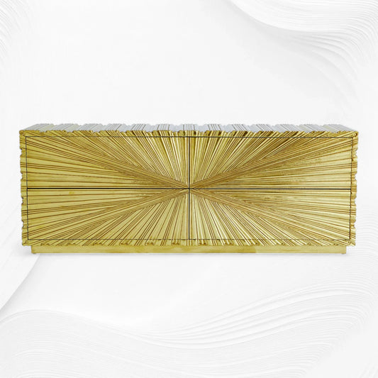 Starburst Brass Credenza