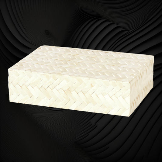Anna Herringbone Inlay Box Large