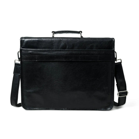 Baylor Black Leather Briefcase