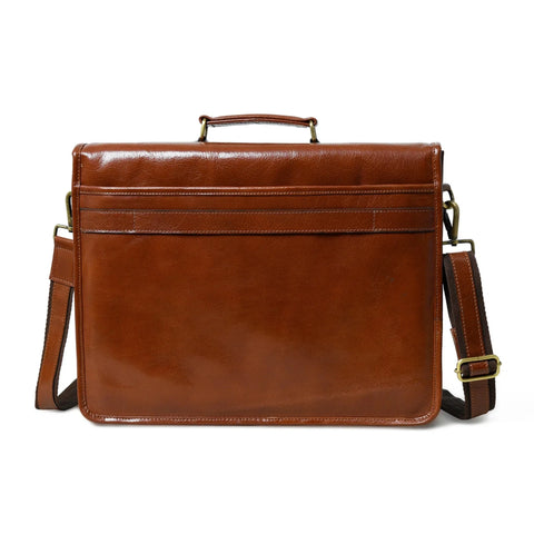 Mason Brown Full Grain Leather Breifcase
