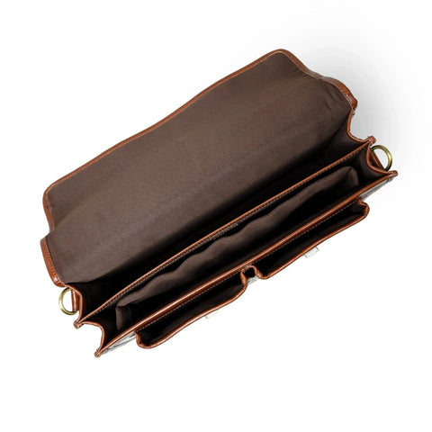 Mason Brown Full Grain Leather Breifcase
