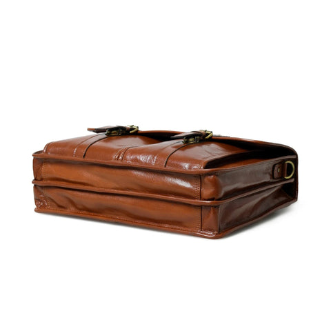 Mason Brown Full Grain Leather Breifcase