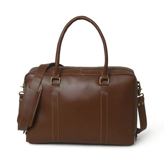 Toby Brown Leather Laptop Office Briefcase