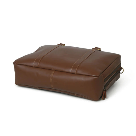 Toby Brown Leather Laptop Office Briefcase