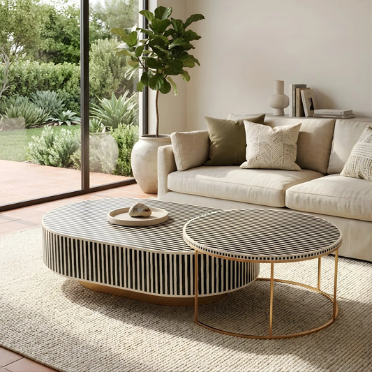 Waterfall Nesting Coffee Table Set