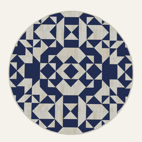Moroccan Inlay Round Coffee Table