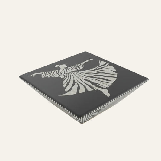 Noir Dancer Bone Inlay Coffee Table