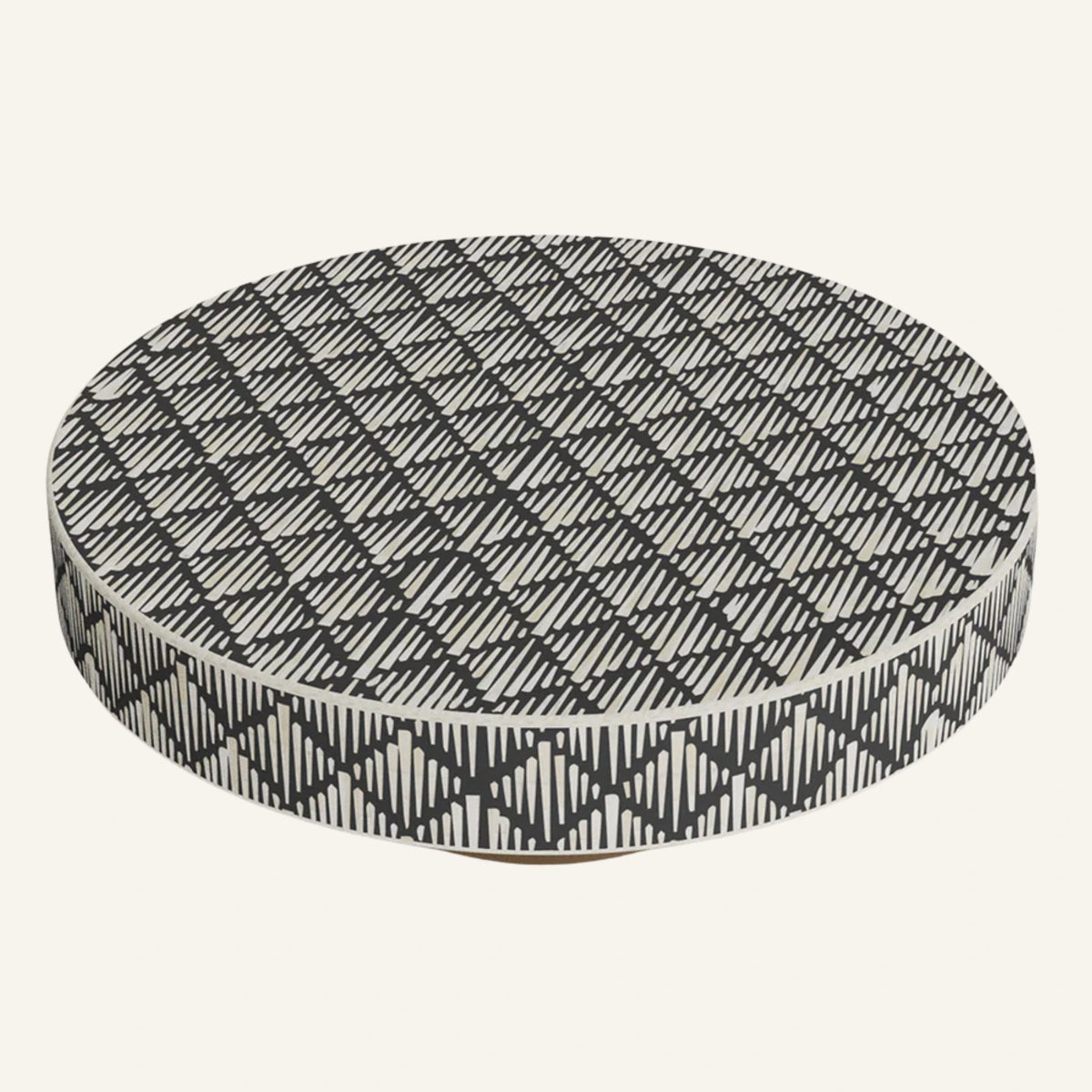 Tribal Round Inlay Coffee Table