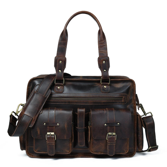 Nolan Buffalo Leather Briefcase