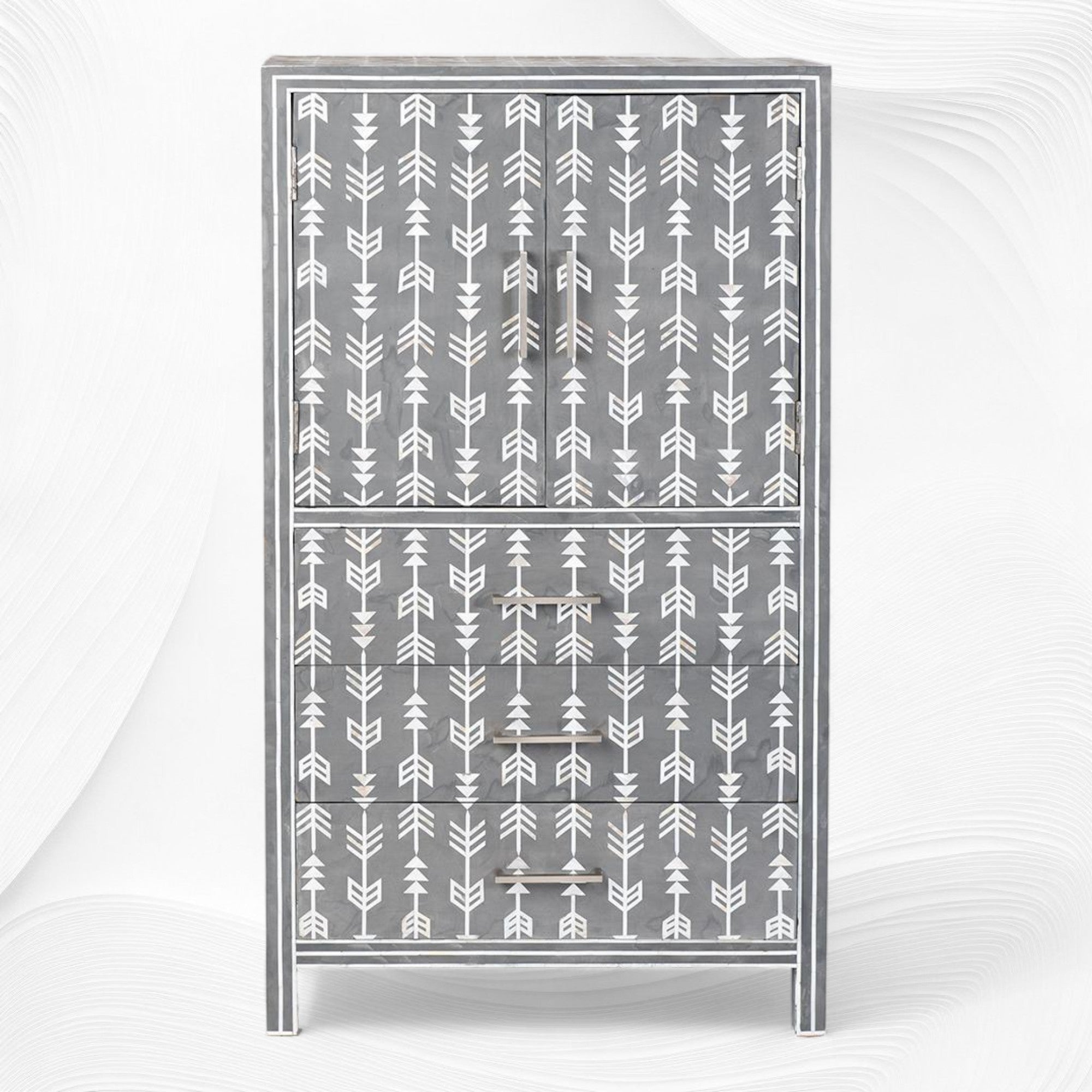 Arrow Mother of Pearl Inlay Almirah 1