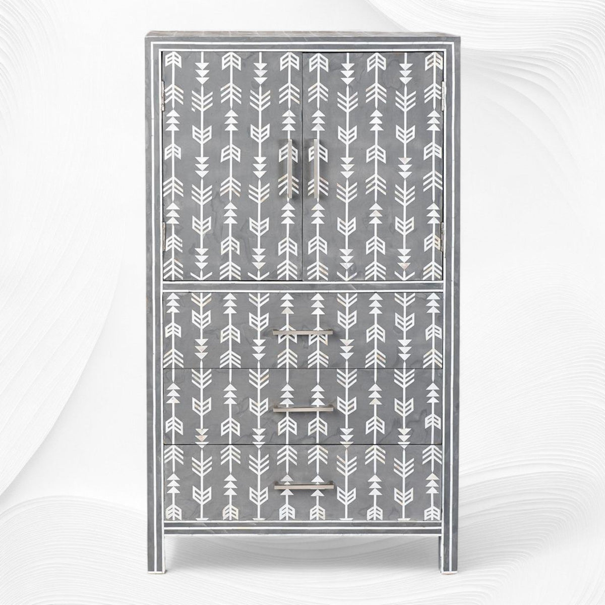 Arrow Mother of Pearl Inlay Almirah 1