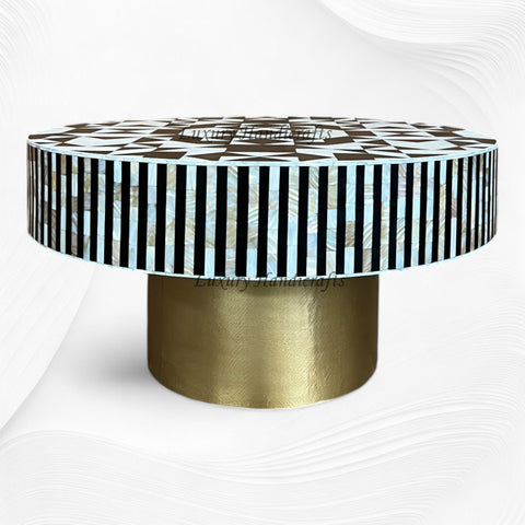 Ava MOP Inlay Coffee Table Black 3