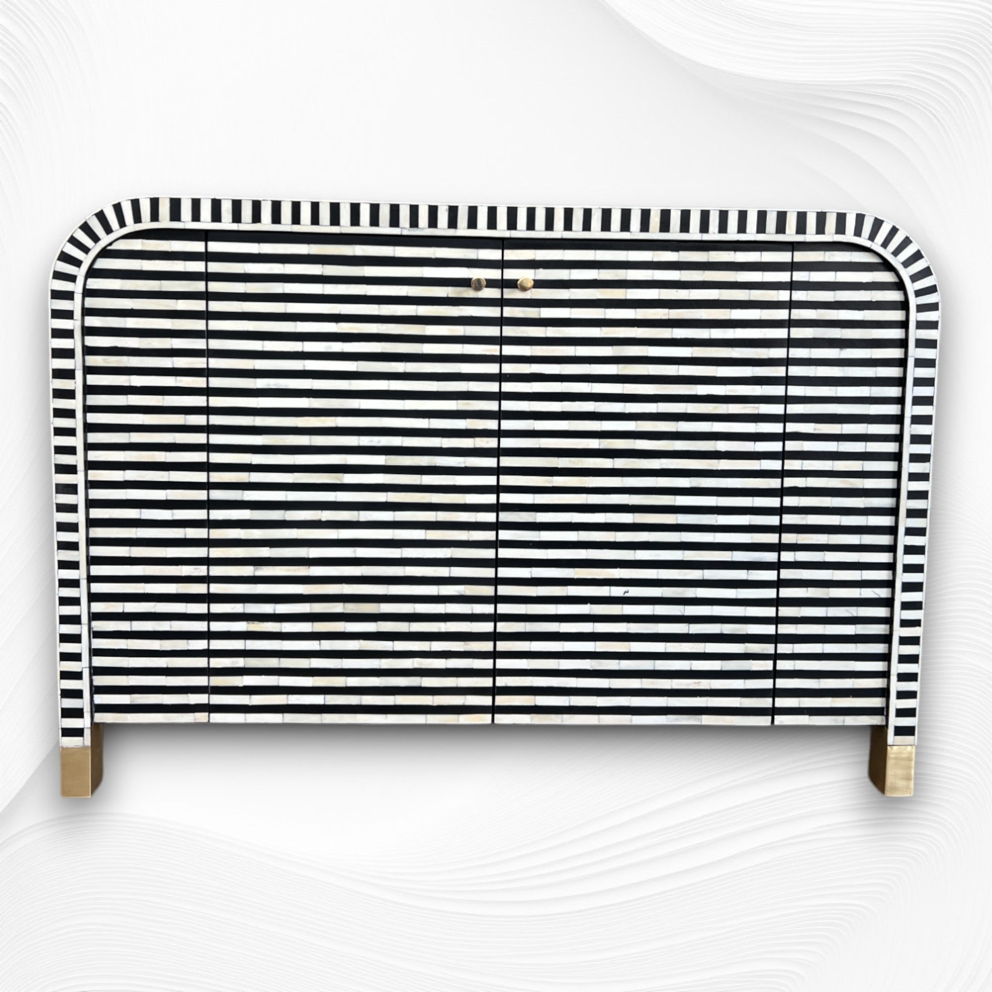 Black Bone Inlay Waterfall Buffet 1