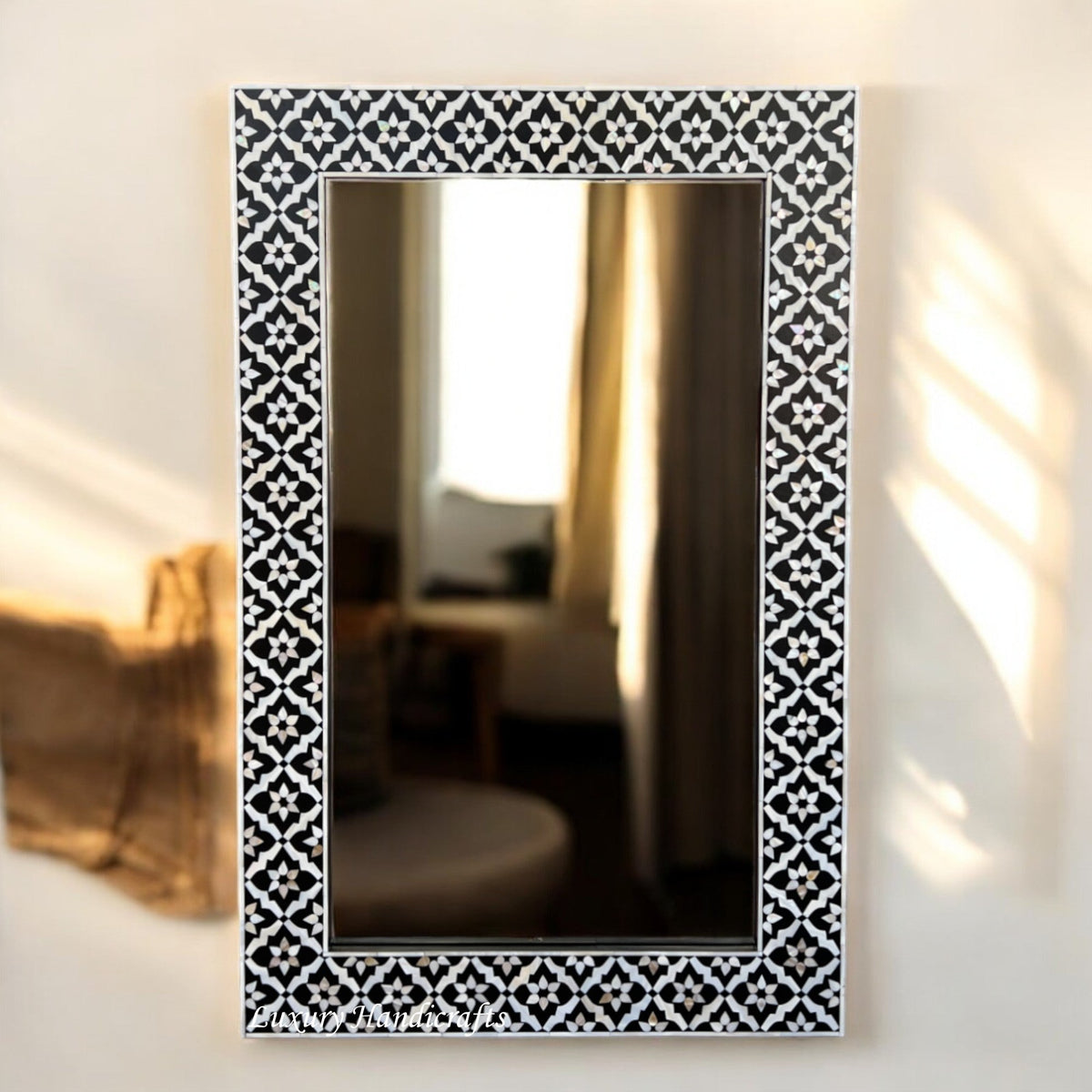 Black MOP Inlay Arctic Mirror 1