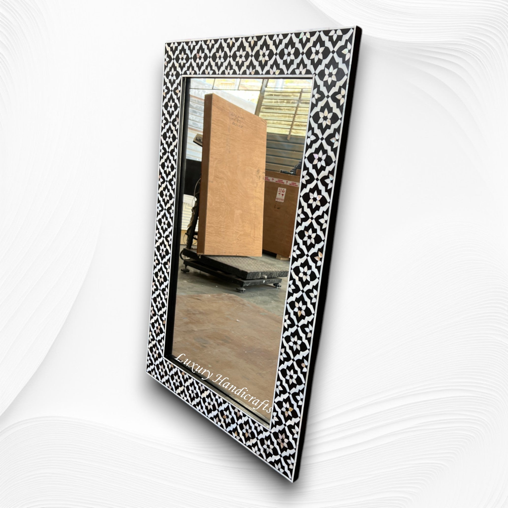 Black MOP Inlay Arctic Mirror 2