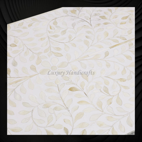 Buy White Bone Inlay Bedside Table Online