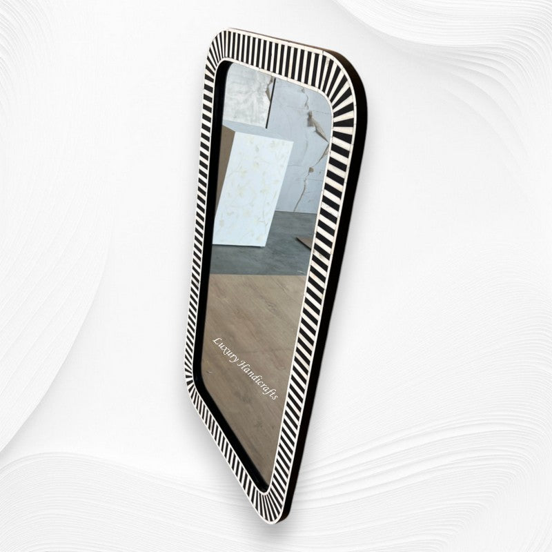 Bone Inlay Edged Mirror Black 2
