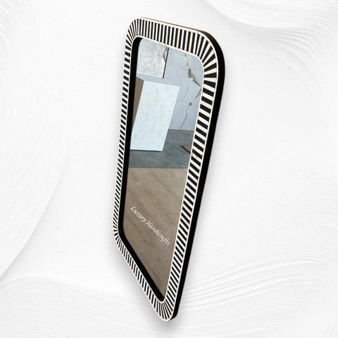 Bone Inlay Edged Mirror Black 2