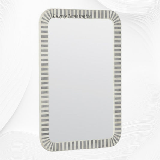 Bone Inlay Edged Mirror Grey 2