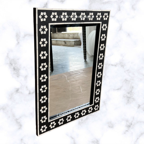 Black Bone Inlay Zahra Mirror