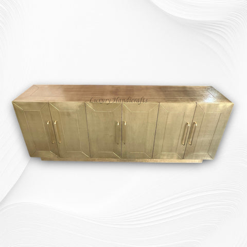 Brass Embossed 6 Door Sideboard 1