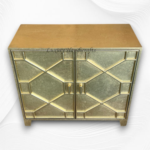 Chatham Hollywood Regency 2 Door Brass Cabinet 3
