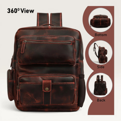Tino Classic Leather Travel Backpack