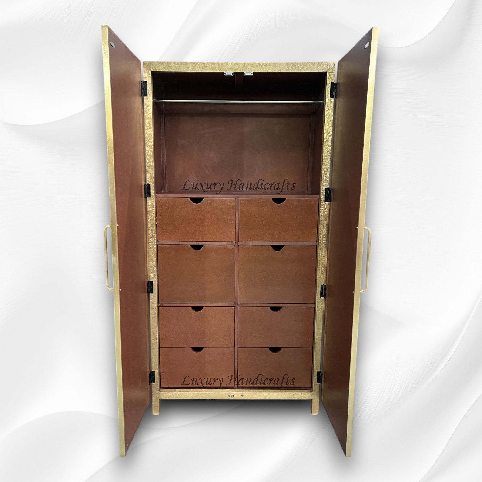 Elio Brass Embossed Cupboard 4