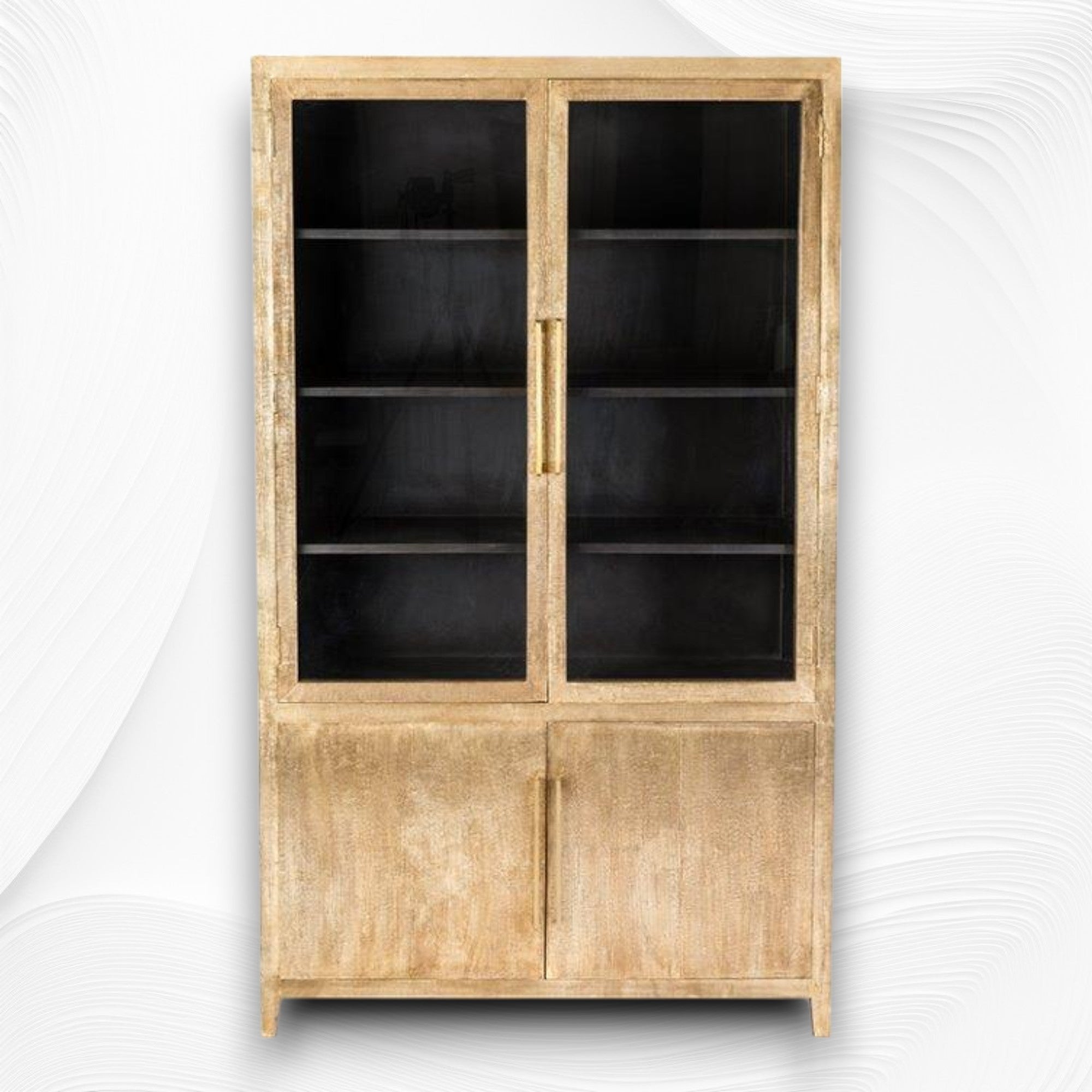 Embossed Brass Display Unit Crockery Unit 1
