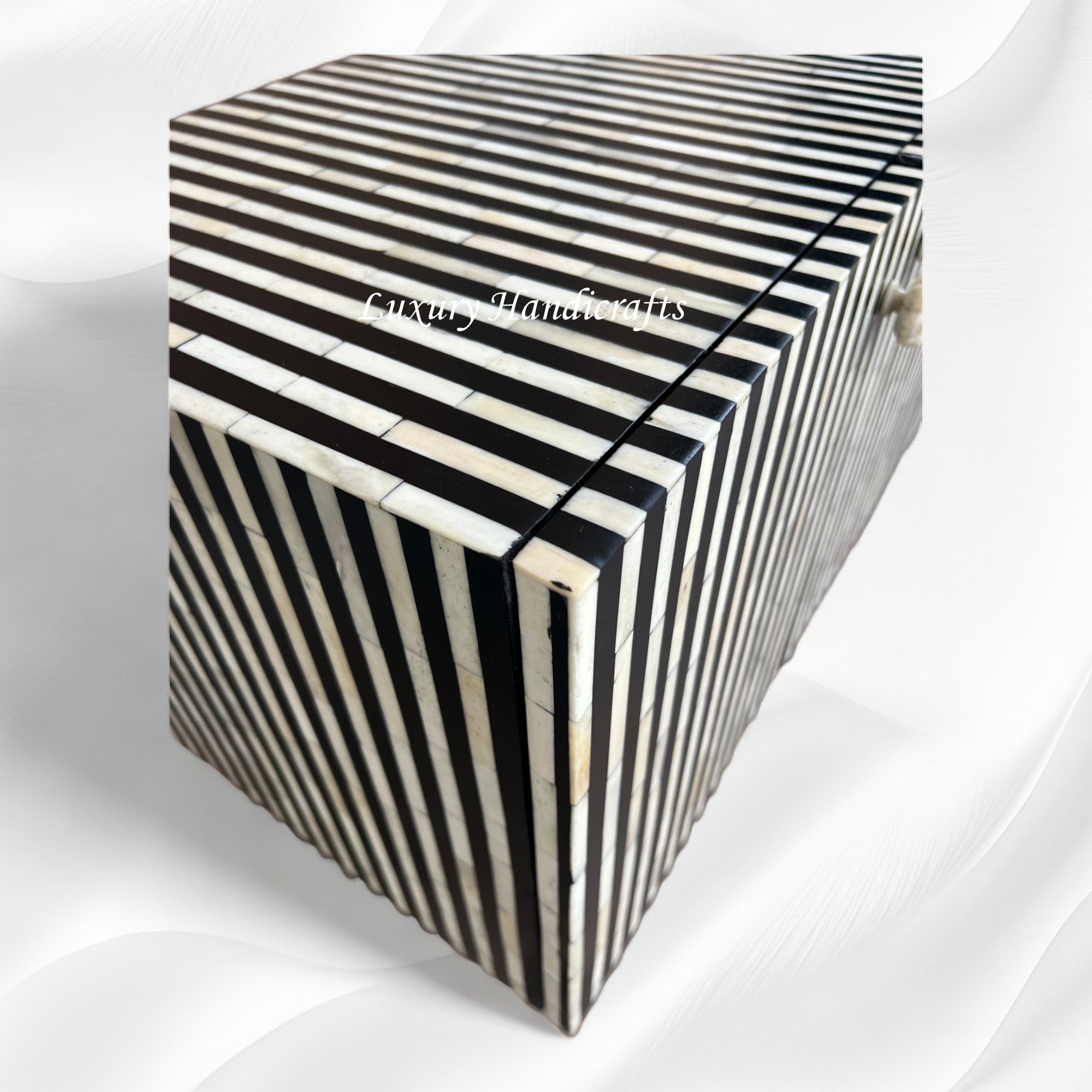 Esther Bone Inlay Media Black Luxury Handicrafts