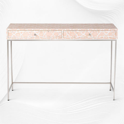 Fez Mother Of Pearl Inlay Console Pale Pink 5
